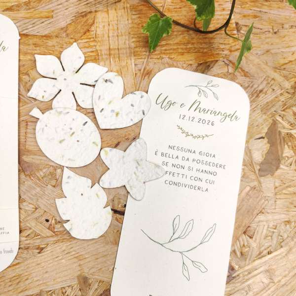 segnalibro personalizzato matrimonio